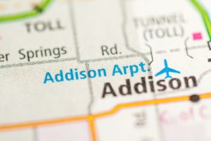 addison, texas map